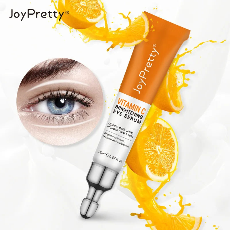 JoyPretty Vitamin C Eye Bags Anti Dark Circles Cream Wrinkle Remove Anti-Puffiness Moisturizing Firm Whitening Cream Skin Care