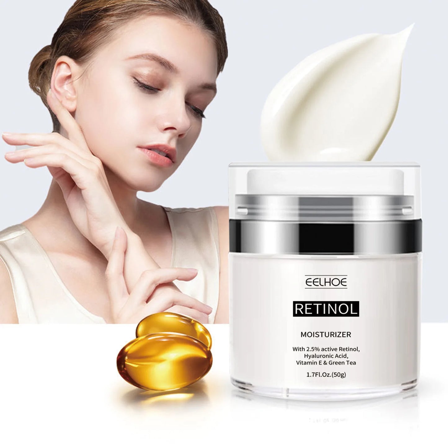 EELHOE Retinol Anti Aging Cream Improve Fine Line Remove Dark Circles Wrinkle Lifting Firming Cream Facial Whitening Moisturizer